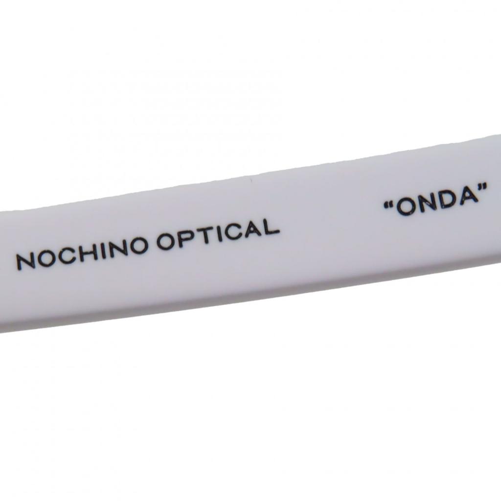 Pristine NOCHINO OPTICAL Sunglasses ONDA White Mens Used