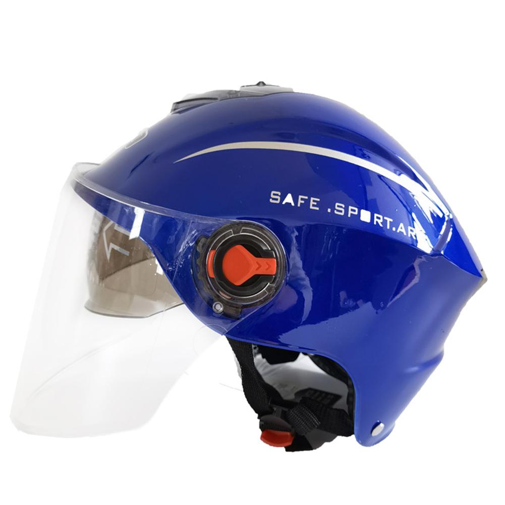 Motorcycle Helmet Open Face Motorbike Helmet Electric Safety Double Lens Helmet Motocross Moto Casque Anti Glare Casco Para