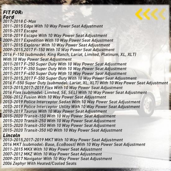 Passenger Power Seat Switch For Ford 2011-2017 F250 F350 F450 F550 Super Duty EA