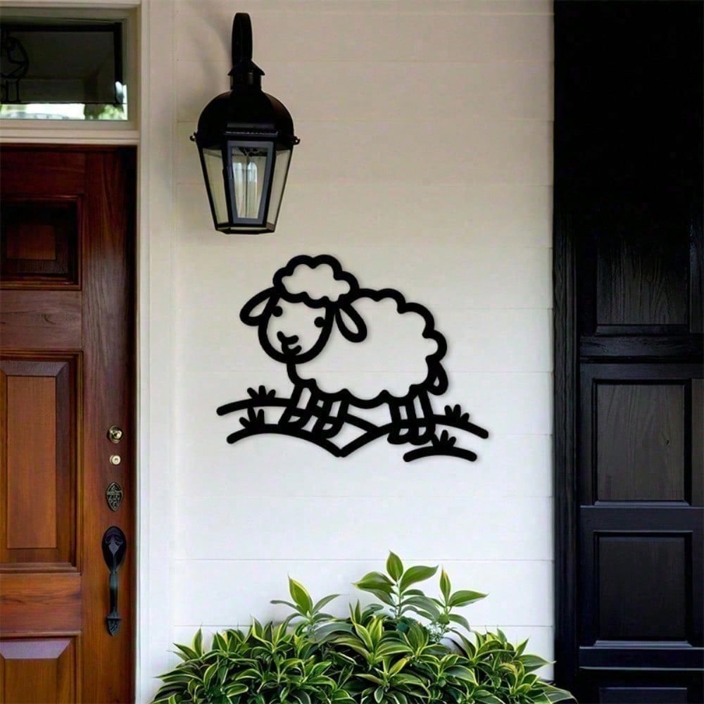 Metal Goat Wall Art Decor Sculpture