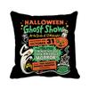 Cuscino Quadrato in Poliestere con Stampa di Stregone a Tema Halloween Decorazione per Divano Soggiorno Casa