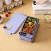 Electric Heated Lunch Box Cordless Insulated Lunch Container Rechargeable Portable Bento Box 1L Stainless Steel Container Leak Proof Food
