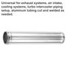 ACROPIX 32mm 1.25" OD 6" 152mm Length Universal Car Aluminum Alloy Intercooler Pipe Straight Air Intake Tube - 1 Piece