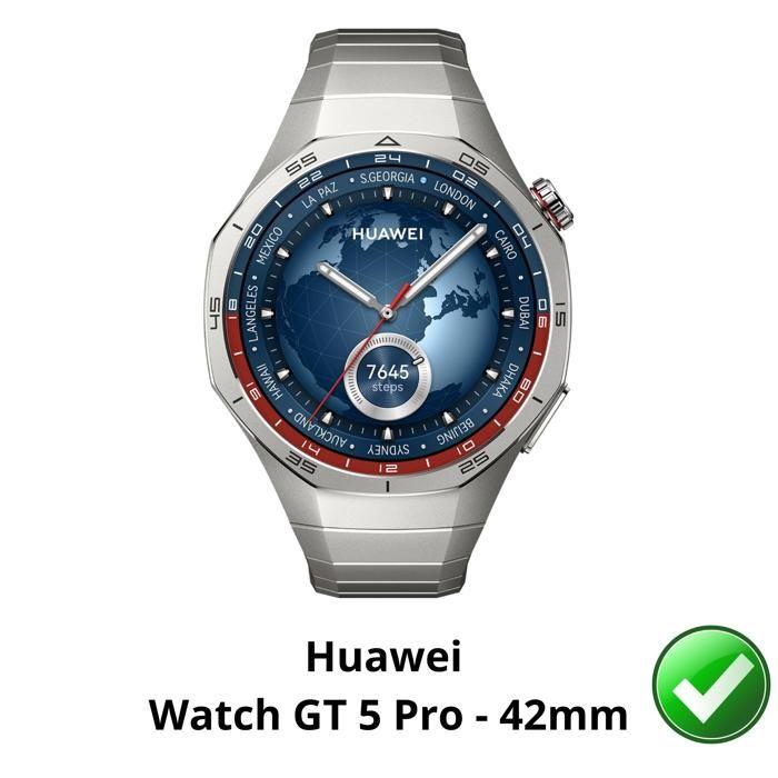 Screen Protector for Huawei Watch GT 5 Pro - 42mm [6 Pack] Ultra Thin Resistant Protective Plastic Film Phonillico