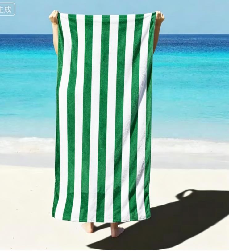 Fun Black and White Striped Beach Towel Modern Graphic Art Quick-Dry Sand-Free Microfiber Bath Towel for Picnic and Camping