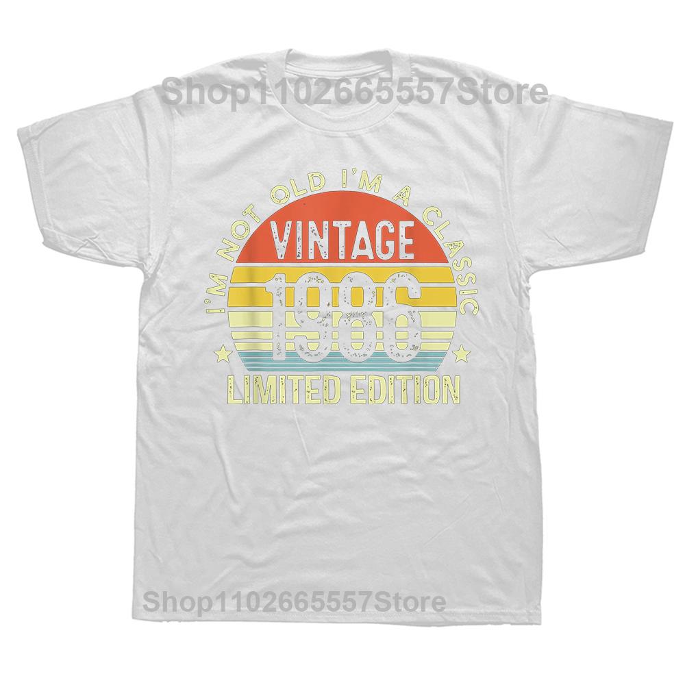 Novelty Made In 1986 38th Cassette Tape Vintage T Shirts Streetwear Short Sleeve Birthday Gifts Summer T-shirt Mens Clothing