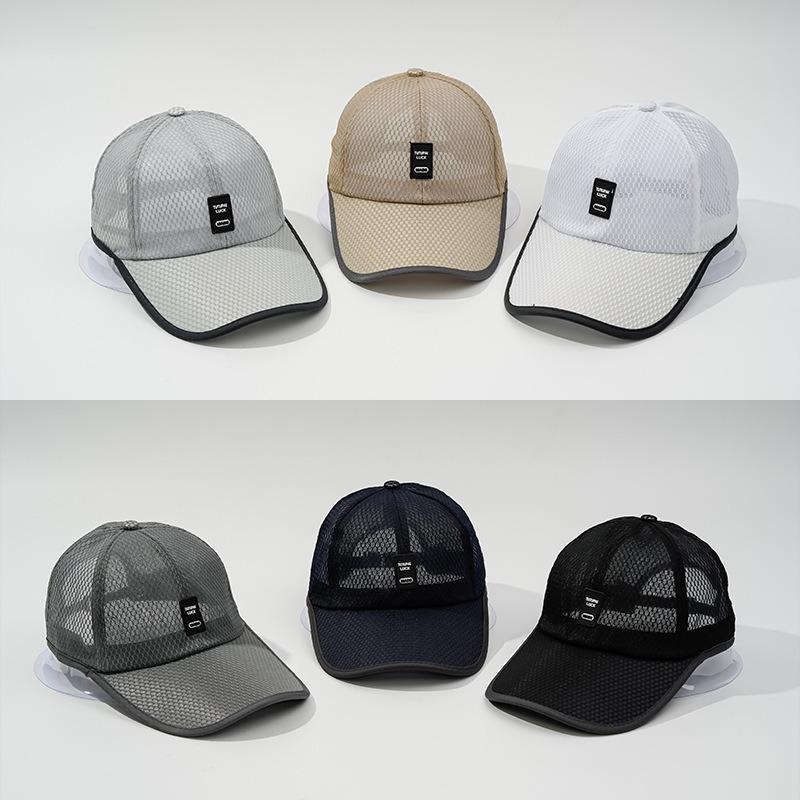 Hat Men's Autumn and Winter Cap Sun Protection Sun Outdoor Shading Breathable Mesh Quick Drying Baseball Cap Accessories
