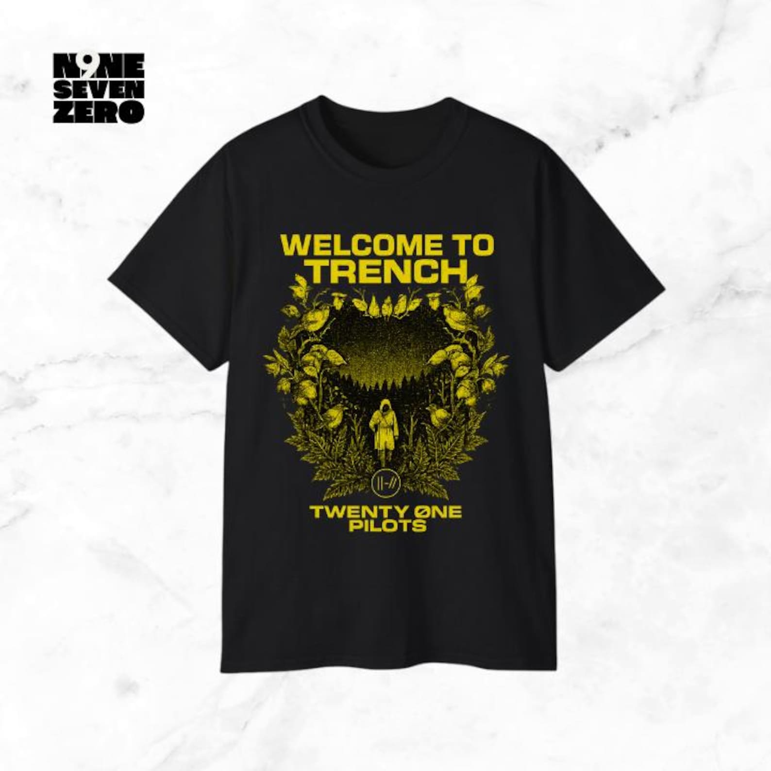 Футболка Twenty One Pilots Trench Scene: Унисекс Хлопковая Футболка с Музыкальным Принтом S