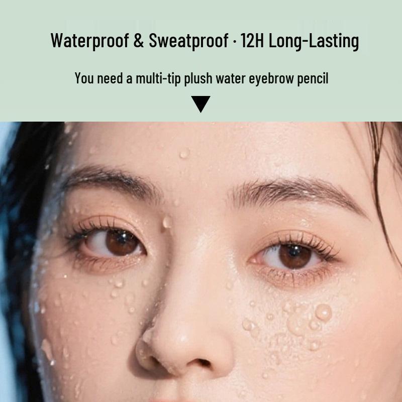 Milo Xi Shi Water-Based Wild Eyebrow Pencil: Waterproof, Sweatproof, Long-Lasting Precision for Natural Shaping.