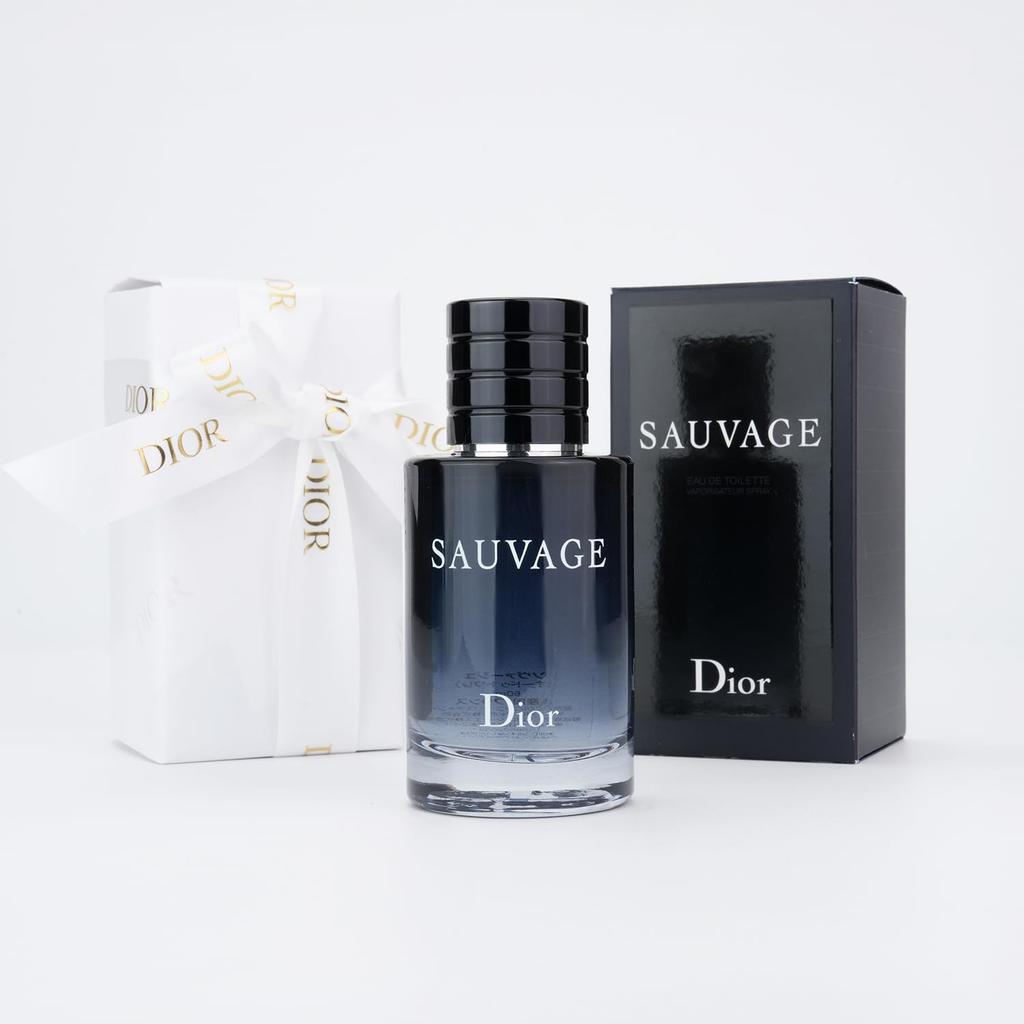 Dior Sauvage Eau De Toilette 60ml EDT Popular with Perfect Gift for and Includes Authentic Paper Bag and Shopping Men's Perfume, Long-Lasting