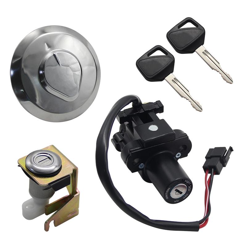 Motorcycle Key Fuel Cap Kit Ignition Switch For Honda XL125V Varadero 2001 2002-2006 35010-KPC-640 35100-KPC-640   17620-KPC-641