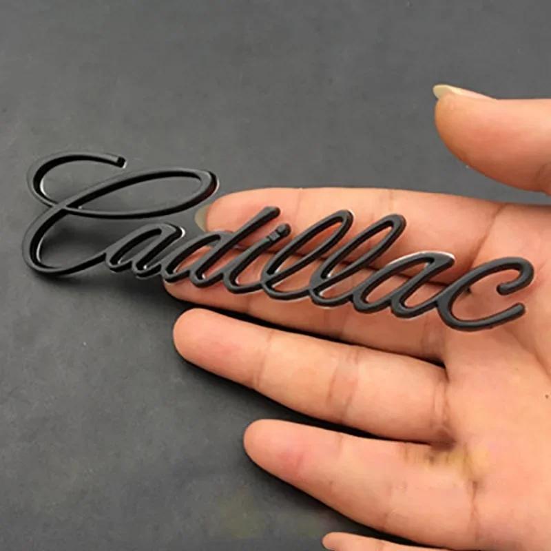 Für Cadillac Buchstaben Escalade CT5 CT6 XT5 XT6 DTS SLS XLR ATS SRX Tiburon Logo Metall Auto Seitenkotflügel Heckaufkleber Zubehör