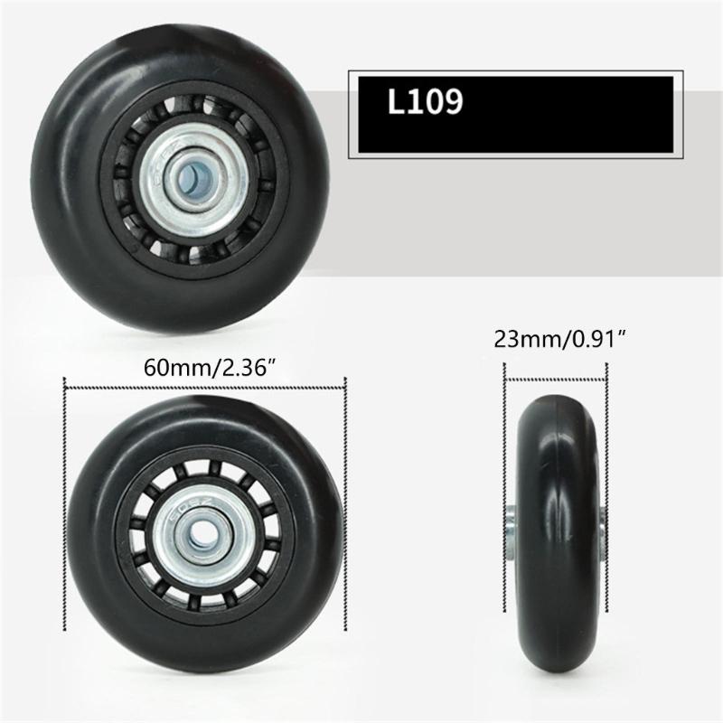 1PC Roda Giratória Versátil para Bagagem e Malas Mobilidade Sem Esforço Alta Capacidade de Carga