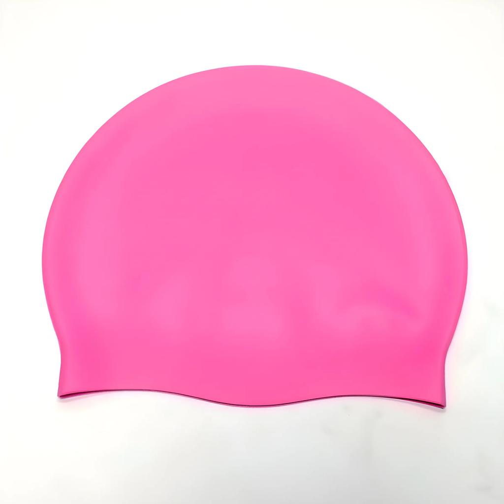 Non-Toxic Swimming Cap Silicone Waterproof Swimming Cap Flat Ear Protection Cap Solid Colour Plain Men'S And Women'S Swimming Cap Child