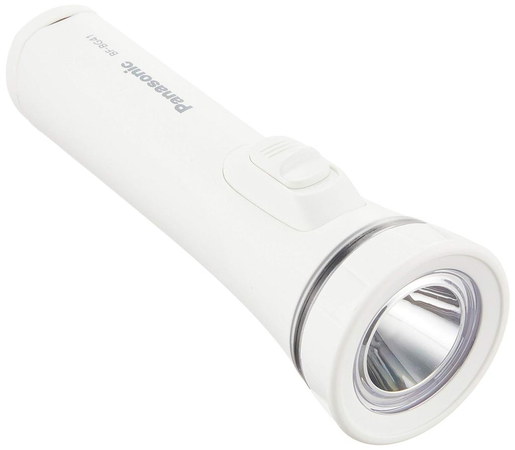 Panasonic LED Flashlight with Panasonic Evolta NEO Batteries (BF-BG41K-W)