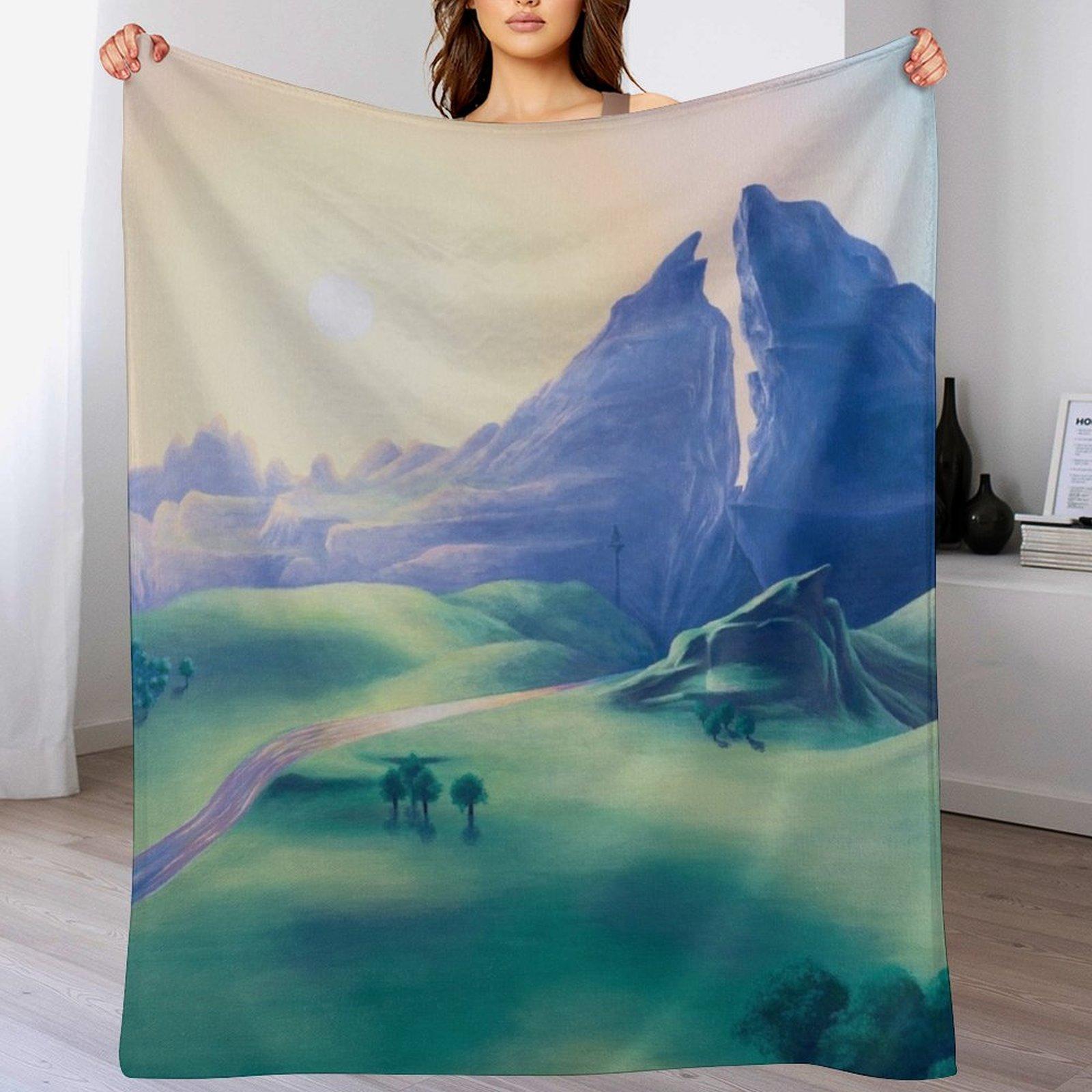 Dueling Peaks Throw Blanket Stain Resistant Cozy Warm Blanket 102x76cm(40x30in)