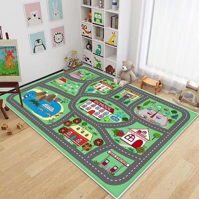 Zimowe miejsce pogrubienie pokój dziecięcy Puzzle z kreskówek dywan obszar zabawek dla dzieci mata podłogowa do gier
