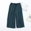 Pantaloni scurți largi crop de vară în stil japonez pentru damă, din modal subțire, culoare uni, cu picior lat, mărime mare, pantaloni de casă, articole de jos pentru femei