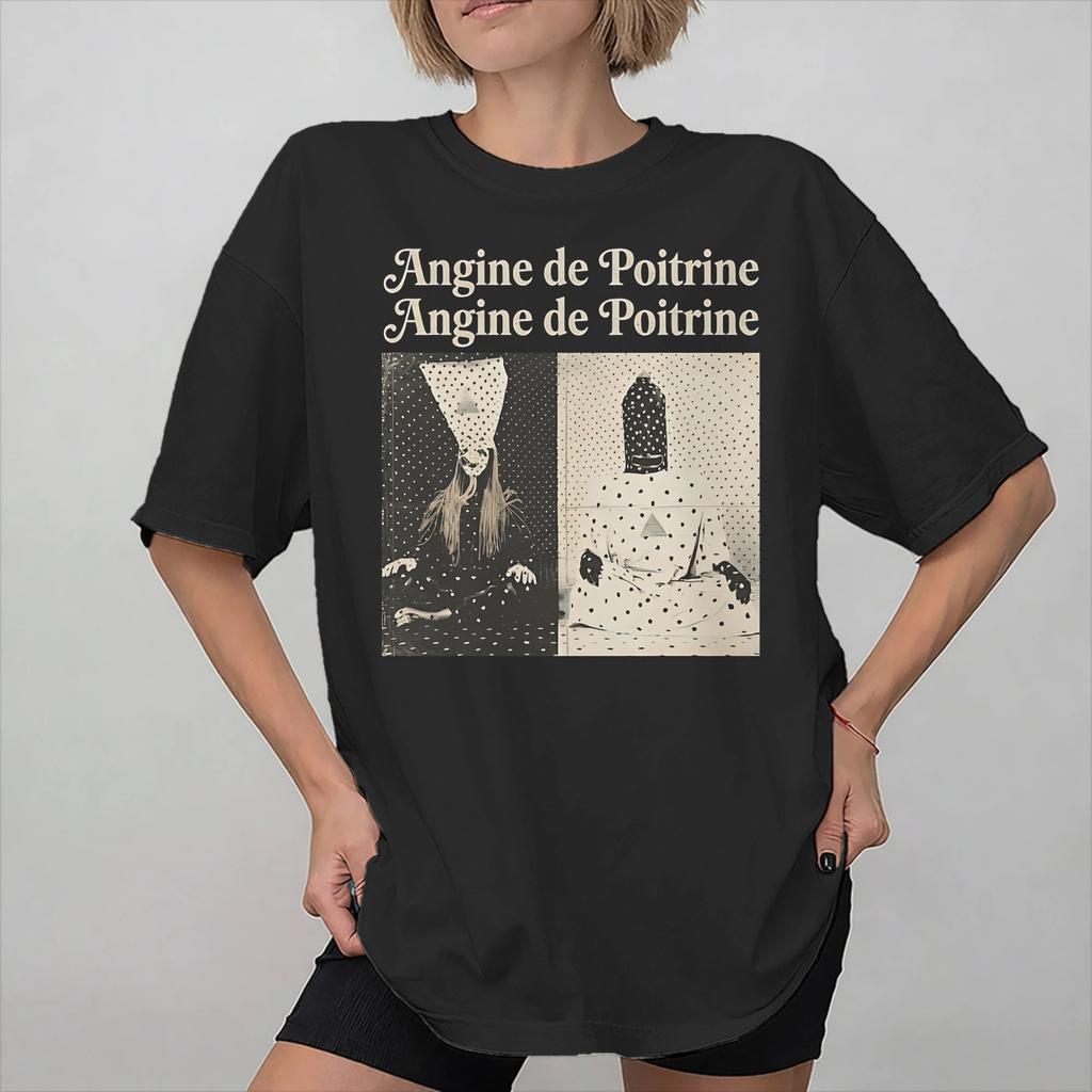 Angina Pectoris Band Merch Unisex Damen T-Shirts Reines Baumwoll-T-Shirt Grafik-T-Shirt Kleidung