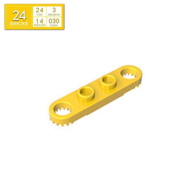 BRICKE 4263 1x4 Toothed-End Plate Compatible with LEGO MOC Accessories 97pcs