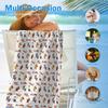Cute Dog Dachshund Beach Towel Gifts for Women Dog Lovers Owner, Funny Dogs Wiener Microfiber Quick Dry Travel Sand Free Beach Towels Oversized Decor
