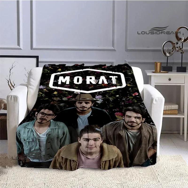 Morat Pop Band Printed Blankets Flange Warm Blanket Soft and Comfortable Blanket Picnic Blankets Bedding Birthday Gift