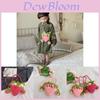 Adorable Korean Style Knitted Strawberry Crossbody Bag For Girls Soft Plush Design