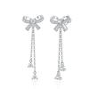 Elegant Butterfly Stud Earrings In Sterling With Moissanite Gemstone Hypoallergenic Daily Wear