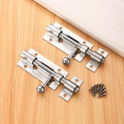 Loquet de porte antivol en acier inoxydable à montage en surface pour portes en bois/de salle de bain