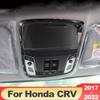 For Honda CR-V CRV 2017 2018 2022 Stainless Steel Car Front Reading Light Frame Roof Lamp Trim Cover Accessories