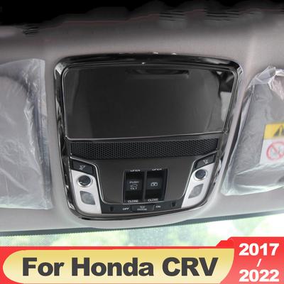 Voor Honda CR-V CRV 2017 2018 2022 RVS Auto Voorleeslamp Frame Daklamp Trim Cover Accessoires