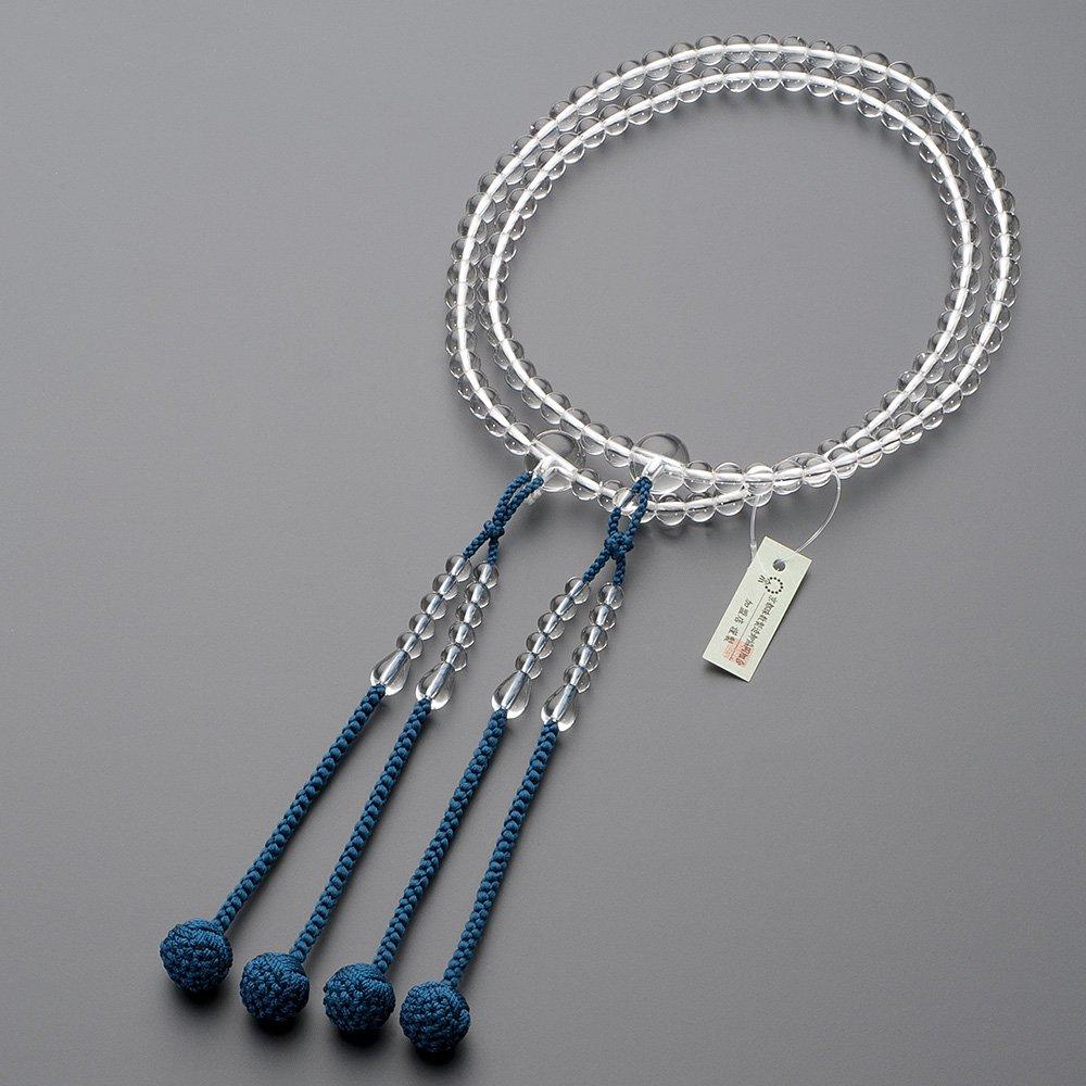 Buddhist Altar Shop Takita Shoten Prayer Beads Shingon Buddhism Formal Prayer Beads Genuine Crystal Silk Flower Bonten Tassel Kyoto Prayer Full Strand