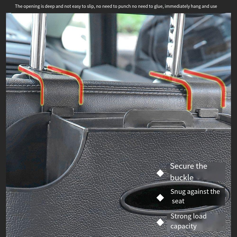 Phone Stand Holder Car Back Seat Organizer Partition Design Vehicle Tissue Box  Road Trip