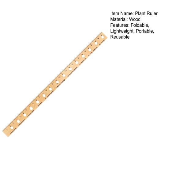 Wooden Plant Ruler Foldable Planting Ruler with Holes Smooth Edge Burr Free Easy To Use Lightweight Portable Garden Ruler