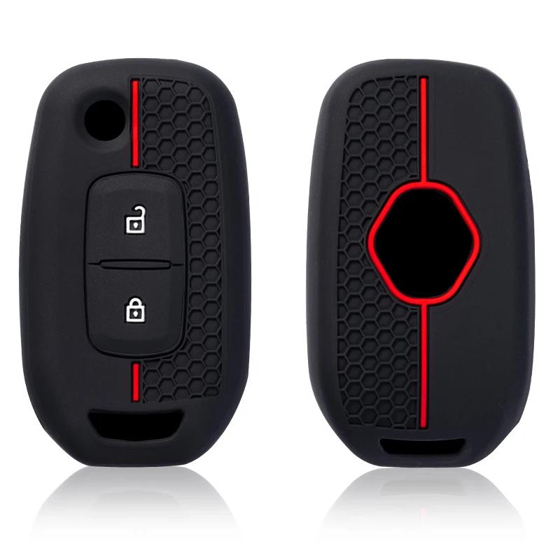 Neue Silikon-Autoschlüsselhülle für Renault Sandero Stepway Logan 2 Clio 5 Arkana Captur Kadjar Duster Twingo Trafic Kwid