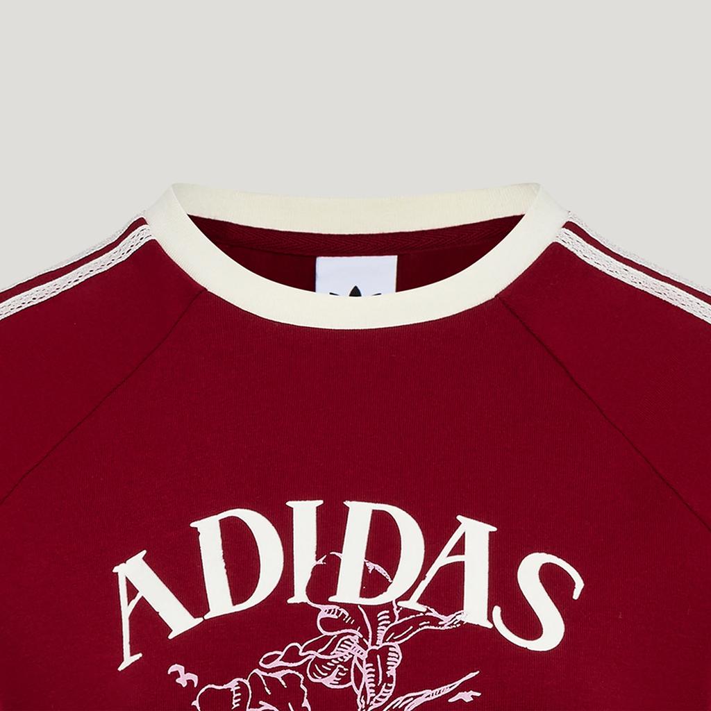 Adidas Originals Resort French Holiday Cotton Casual Sports Short Sleeve T-Shirt Women Tops KX0734