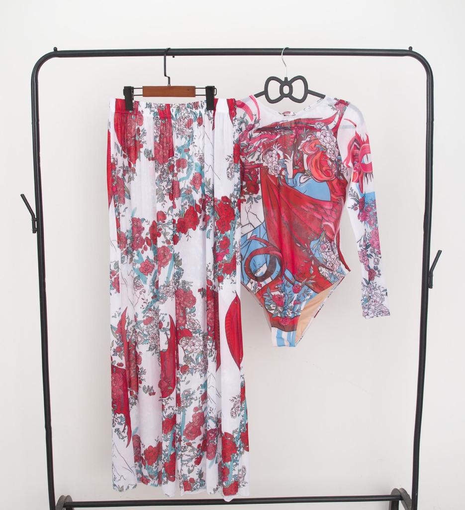 New One-Piece Sunbathing Swimsuit Set