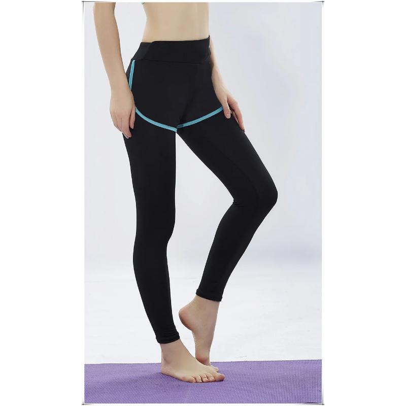 Elastic Slim Yoga Pants Women High Waist Quick Dry Dance Fitness Leggings Running Tights Breathable Trousers