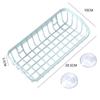 Double Suction Cup Kitchen Drainage Shelf Multifunctional Sponge Storage Rack(random color)