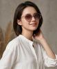 Tuditeo Lun Round Combination Nylon Lens Uv Protection Sunglasses C4 Light Pink
