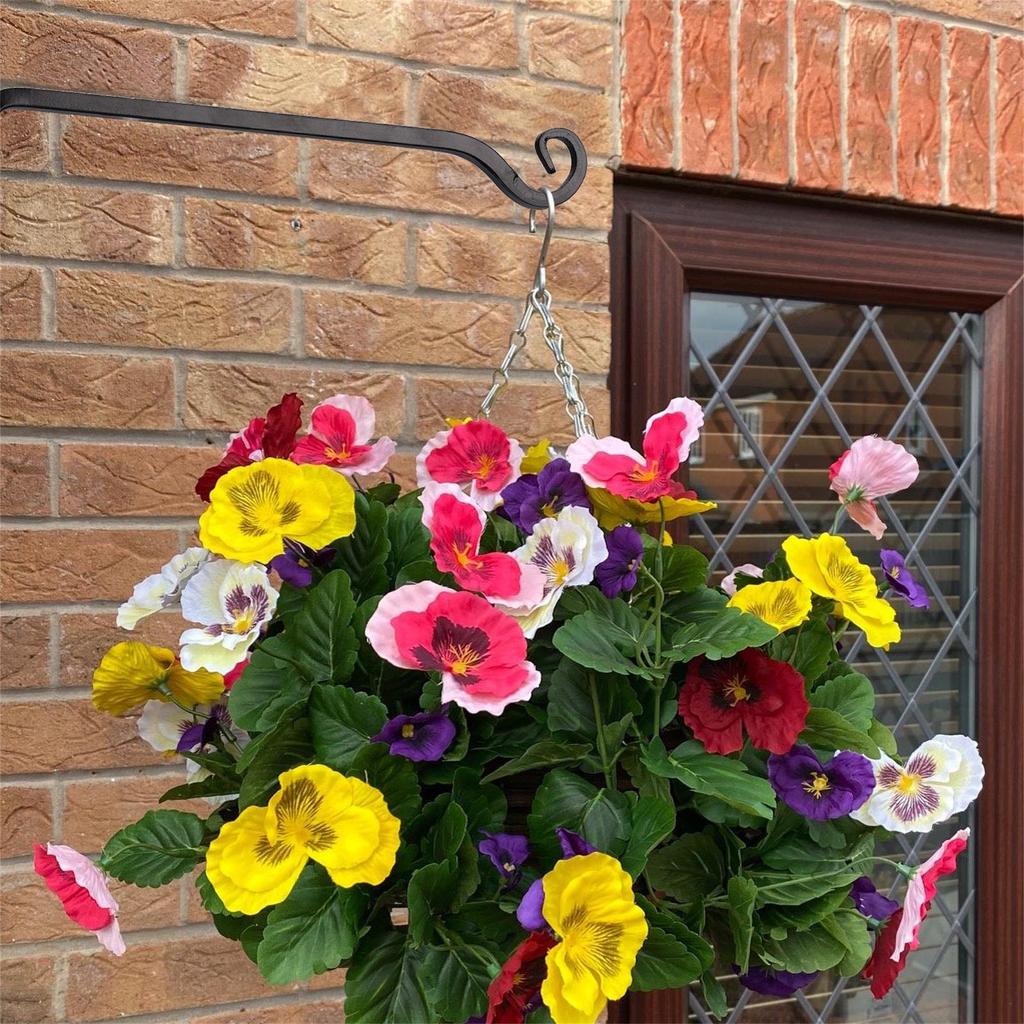 Flower Pot Hook Hanging Plant Holder Metal Bird Feeder Hooks Durable Plant Hanger