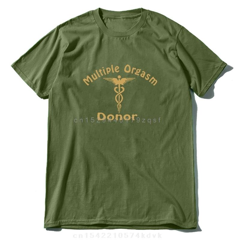 Black Humor Orgasm Donor Funny Humor American Pie Movie Novelty Gift Men T-shirt Woman Funny Fashion Casual Cotton Printed Shirt
