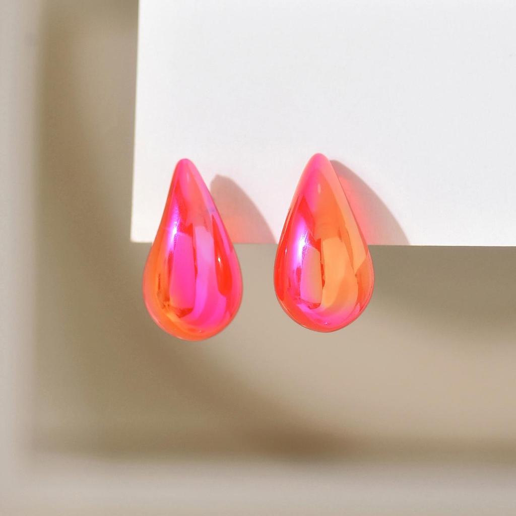 Plump Water Drop Acrylic Dangle Earrings - Simple & Fashionable Jewelry for Women