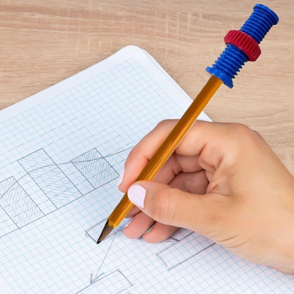 Stress Relief Threaded Pencil Case Relieve Anxiety Rotating Pen Cap  for School Office Home