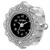 Women's Ring Watch, Free Size, 3ATM Waterproof, Ring Watch, Finger Ring Watch, Digital Analog, Cute, Silver, White, Women's Fashion Accessories