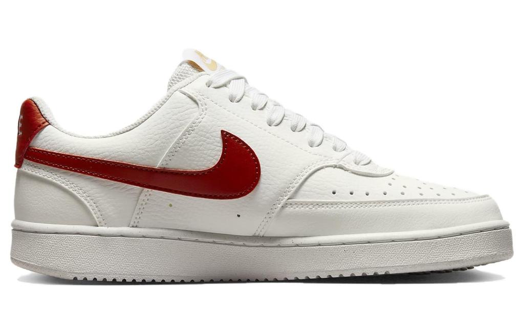Nike Court Vision Low Minimalist Style Low Top Comfortable Skateboard Shoes Women's White Red DH3158-104