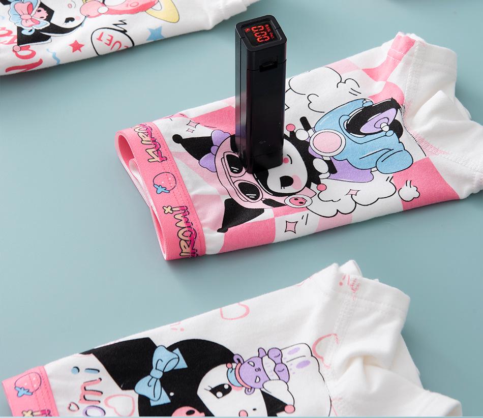 Pure Cotton Cartoon Boxer Briefs for Girls - Toddler to Pre-Teen Sizes