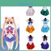 Vestido Estilo Sailor Moon Deslumbrante Com Acabamento Exquisito Para Cosplay de Halloween