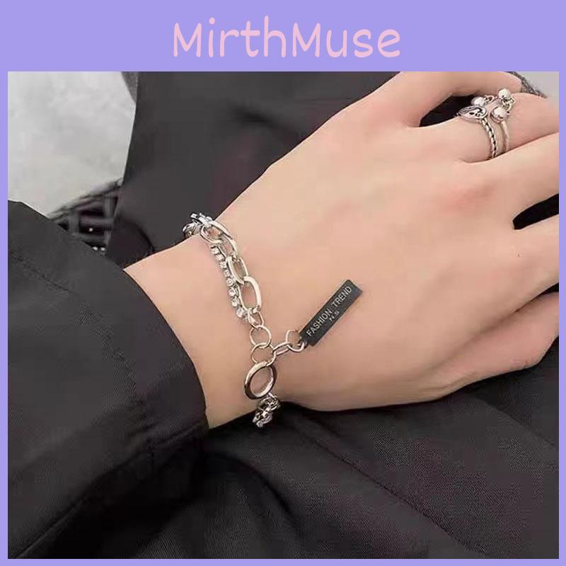 Fashionable Double Unisex Layer Bracelet Highend Alloy With Shapes Geometric