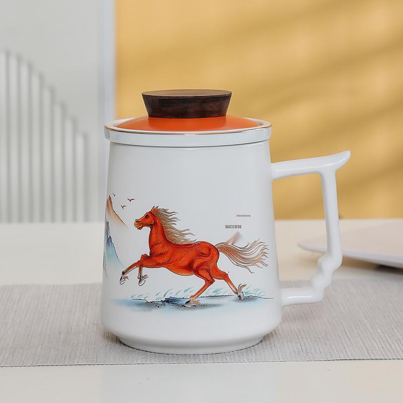 Premium Ceramic Mug with Custom Logo - Gift for Annual Company Event or Cultural Souvenir